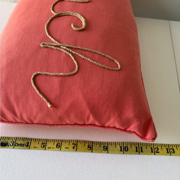 Coastal Decor Throw Pillows 3 Sizes Decor Starfish Beach Ocean‎ Embroidered - Picture 6 of 16